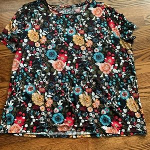 Loft floral linen tee
